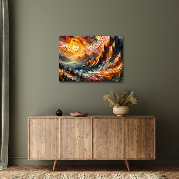 Obraz - Hory zalité slnkom (70x50 cm)