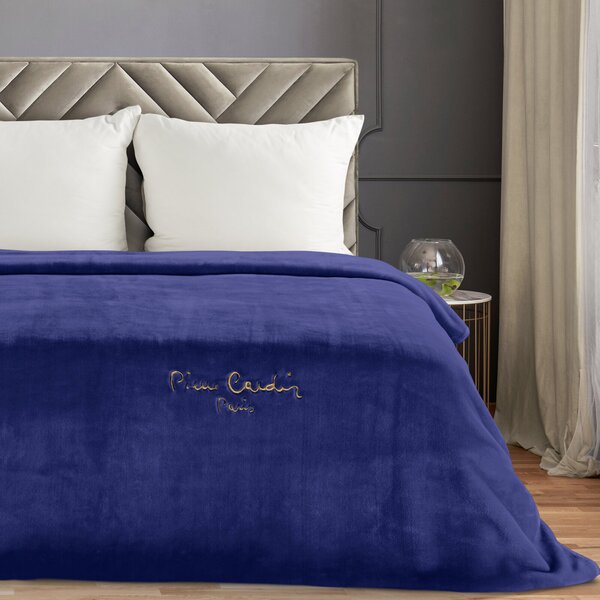 AKRYLOVÁ DEKA PIERRE CARDIN CLARA1 160X220 CM TMAVOMODRÁ