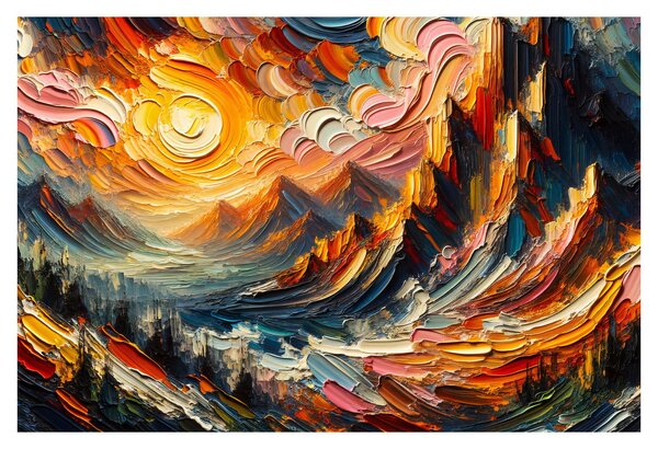 Obraz - Hory zalité slnkom (90x60 cm)