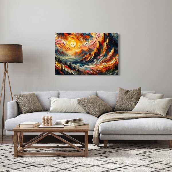 Obraz - Hory zalité slnkom (90x60 cm)