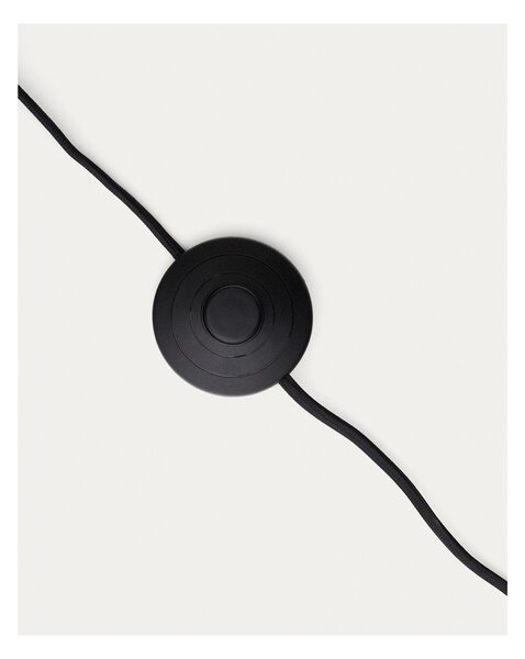 Čierna stojacia lampa (výška 147 cm) Manie – Kave Home