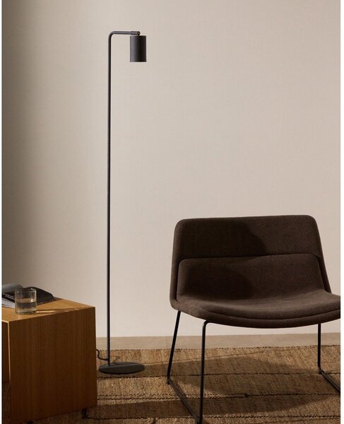 Čierna stojacia lampa (výška 147 cm) Manie – Kave Home