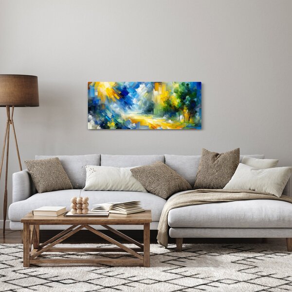 Obraz - Abstraktný slnečný deň (120x50 cm)