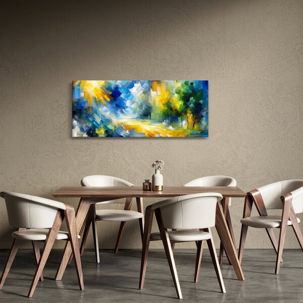 Obraz - Abstraktný slnečný deň (120x50 cm)