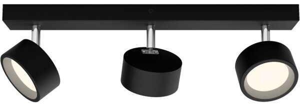 Philips - LED Bodové svietidlo BRACIA 3xLED/5,5W/230V čierna