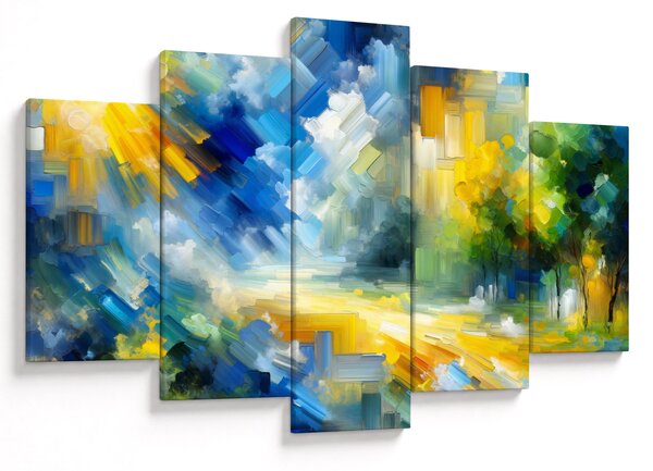 Obraz - Abstraktný slnečný deň (150x105 cm)