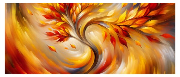Obraz - Jesenný strom (120x50 cm)