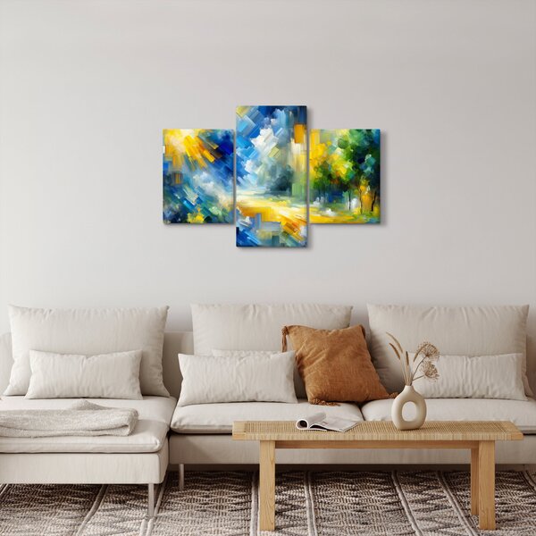 Obraz - Abstraktný slnečný deň (90x60 cm)