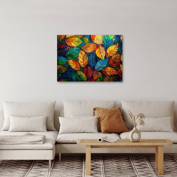 Obraz - Mozaika z listov (70x50 cm)