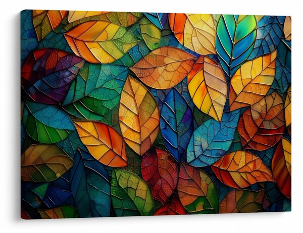 Obraz - Mozaika z listov (70x50 cm)