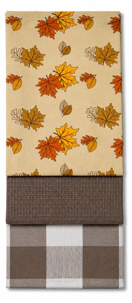 Sendia Textil Kuchynské utierky 3 Set GOLDEN AUTUMN