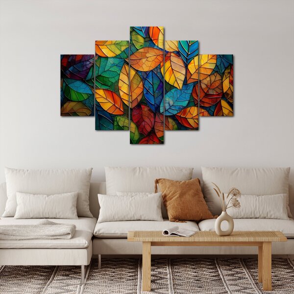 Obraz - Mozaika z listov (150x105 cm)