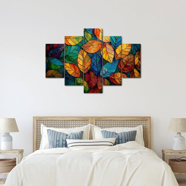 Obraz - Mozaika z listov (150x105 cm)