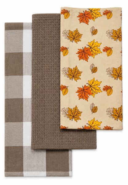 Sendia Textil Kuchynské utierky 3 Set GOLDEN AUTUMN