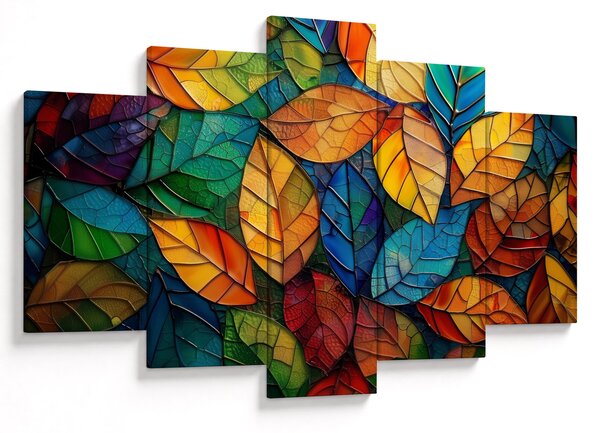 Obraz - Mozaika z listov (150x105 cm)