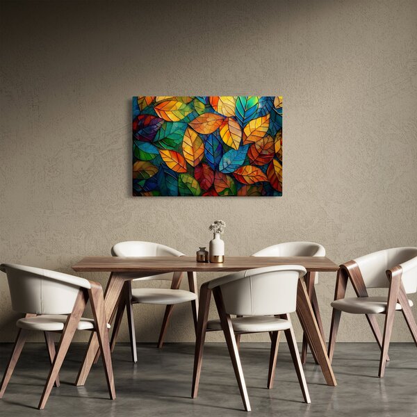 Obraz - Mozaika z listov (90x60 cm)