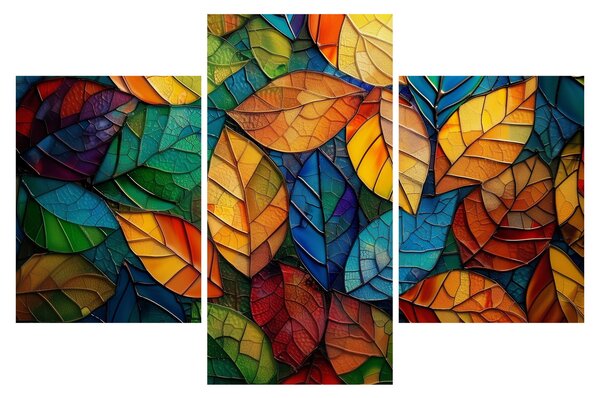 Obraz - Mozaika z listov (90x60 cm)