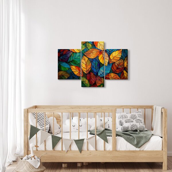 Obraz - Mozaika z listov (90x60 cm)