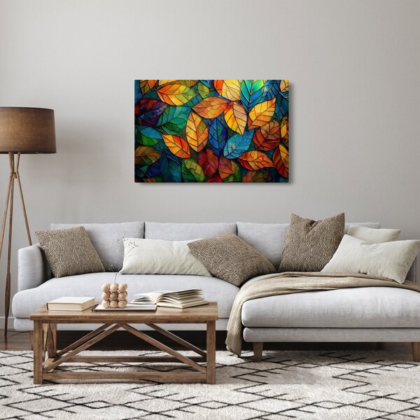 Obraz - Mozaika z listov (90x60 cm)