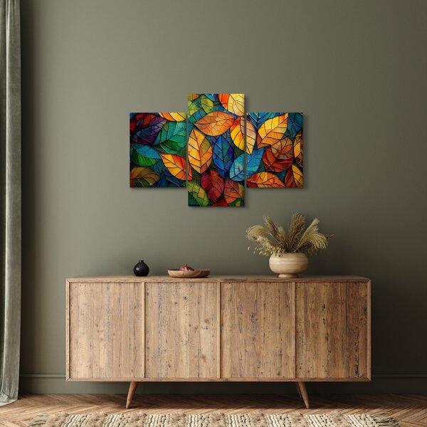 Obraz - Mozaika z listov (90x60 cm)