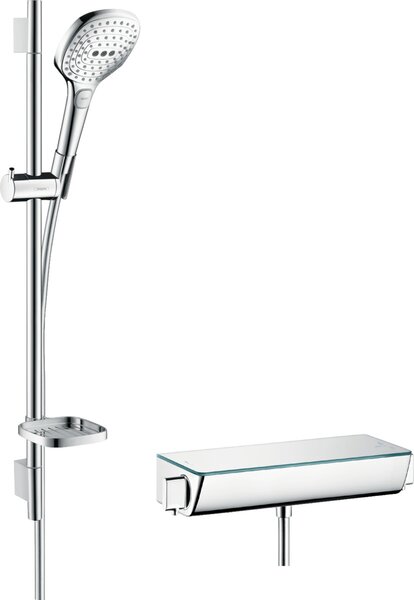 Hansgrohe Ecostat sprchová súprava nástenná s termostatom chrómová-biela 27038400