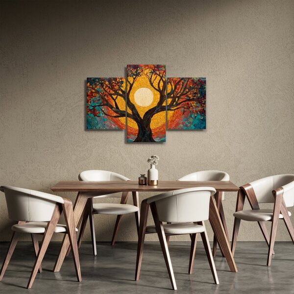 Obraz - Slnko v korune stromu života (90x60 cm)