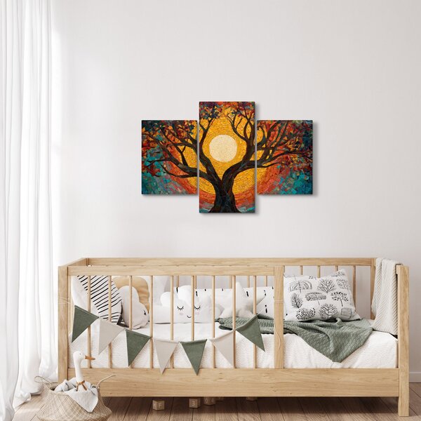Obraz - Slnko v korune stromu života (90x60 cm)