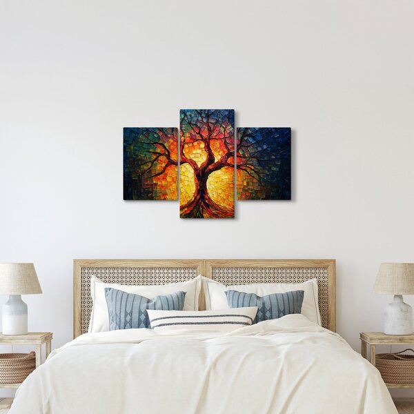 Obraz - Strom života v mozaike (90x60 cm)