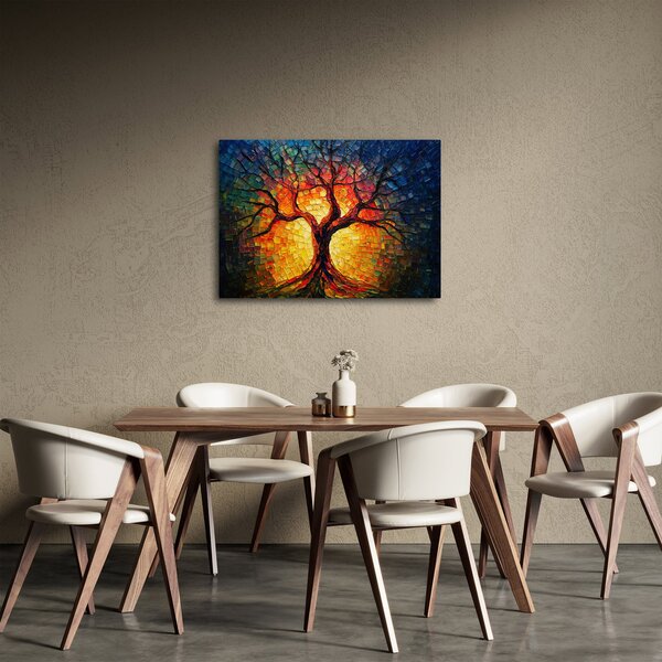 Obraz - Strom života v mozaike (70x50 cm)