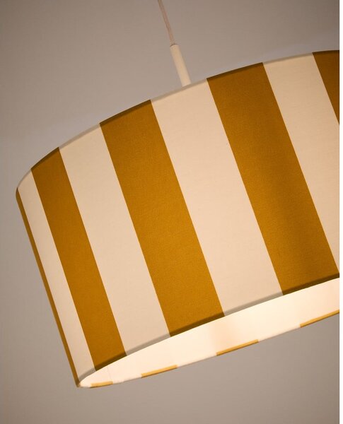 Žlté/biele detské tienidlo ø 40 cm Ciral – Kave Home