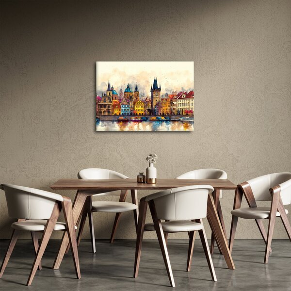 Obraz - Jeseň v maľovanom meste (70x50 cm)