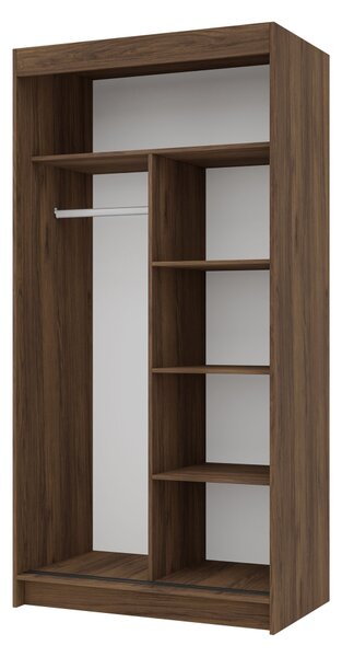 Mirjan24 Skriňa so zrkadlom Acidoni II 100 cm, Farby: orech warmia 5903211532955