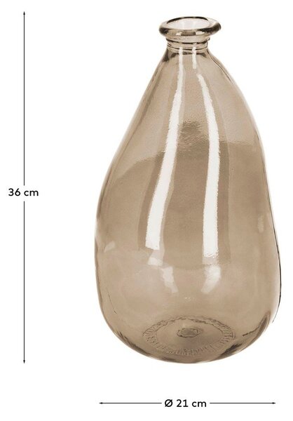 Hnedá váza (výška 36 cm) Brenna – Kave Home