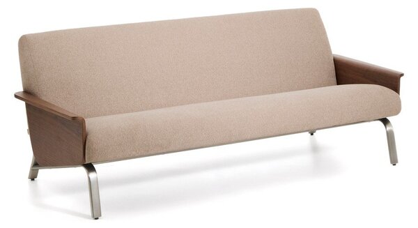 Svetlohnedá ženilková pohovka 205 cm Amsen – Kave Home