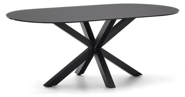 Jedálenský stôl so sklenenou doskou 100x200 cm Argo – Kave Home