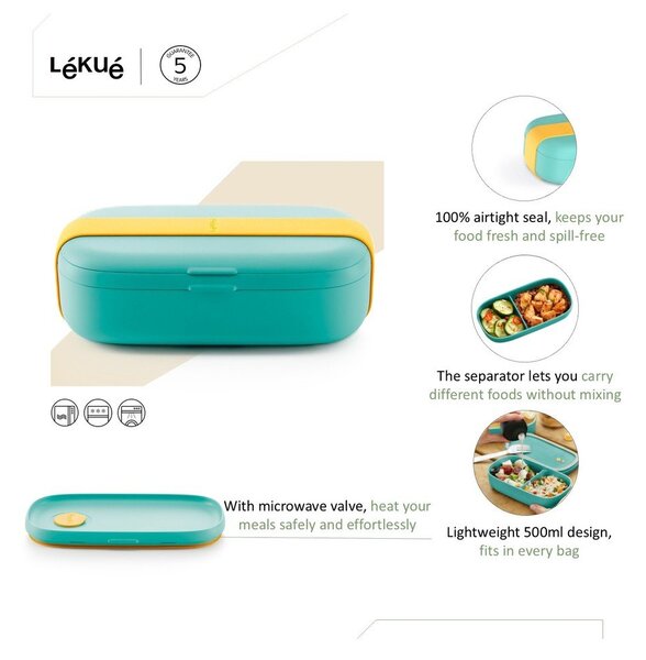 Delený desiatový box To Go – Lékué