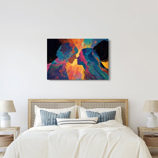 Obraz - Vesmírna láska (90x60 cm)