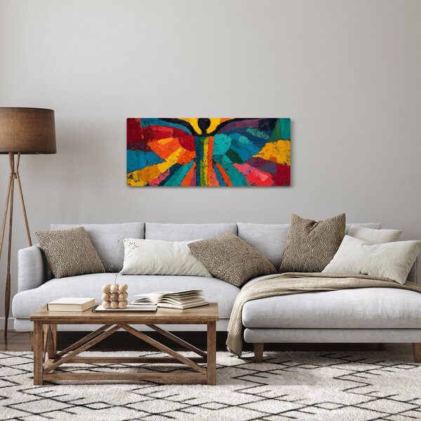 Obraz - Maľovaný anjel (120x50 cm)