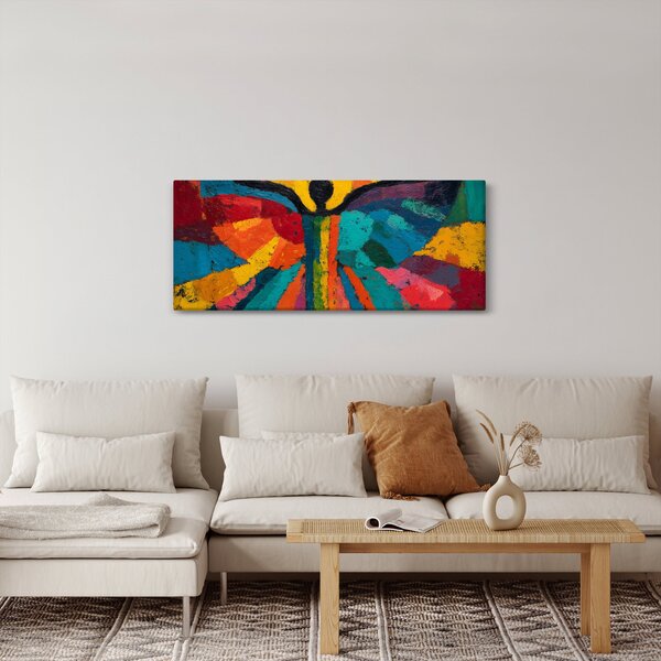 Obraz - Maľovaný anjel (120x50 cm)