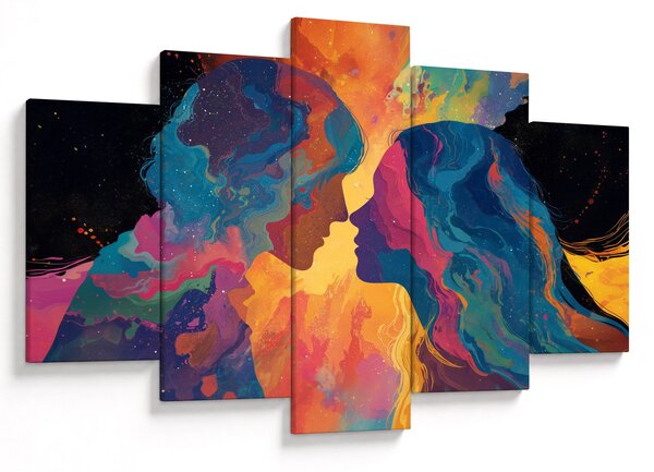Obraz - Vesmírna láska (150x105 cm)