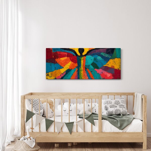 Obraz - Maľovaný anjel (120x50 cm)