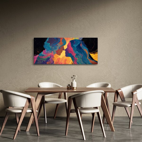 Obraz - Vesmírna láska (120x50 cm)
