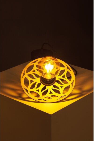 Luster na lanku FALCO 1xE27/60W/230V pr. 20 cm béžová