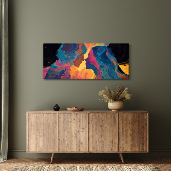 Obraz - Vesmírna láska (120x50 cm)