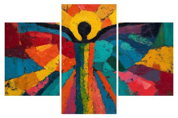 Obraz - Maľovaný anjel (90x60 cm)