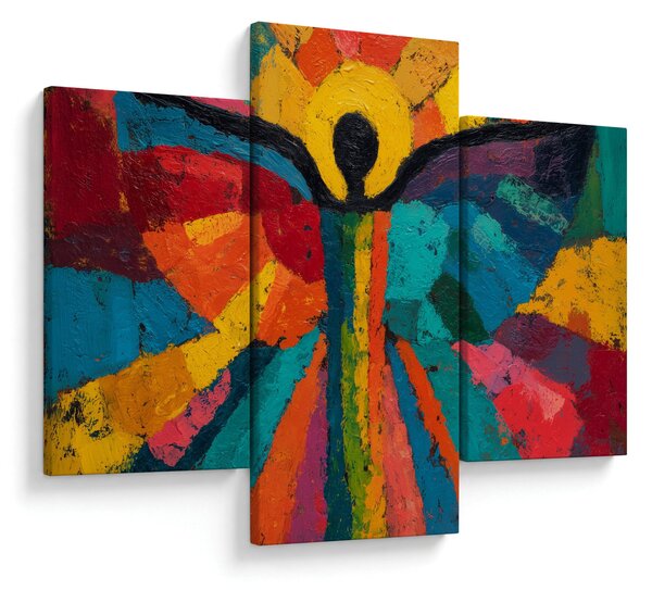 Obraz - Maľovaný anjel (90x60 cm)