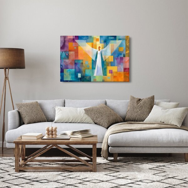 Obraz - Geometrický anjel (90x60 cm)