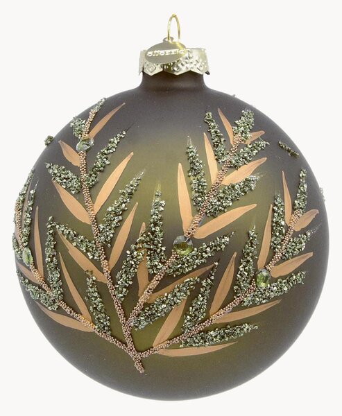 Sklenené vianočné ozdoby Shaw, 8 ks