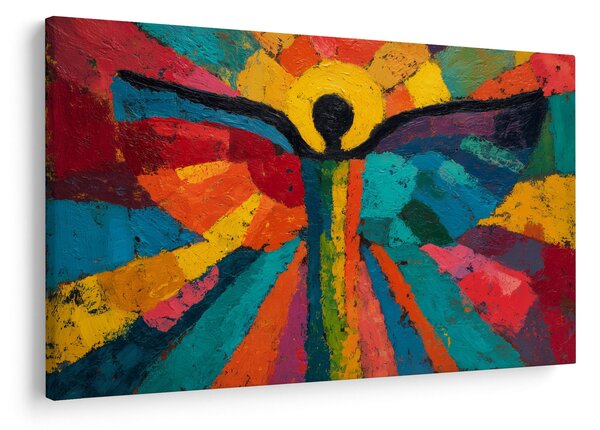 Obraz - Maľovaný anjel (90x60 cm)