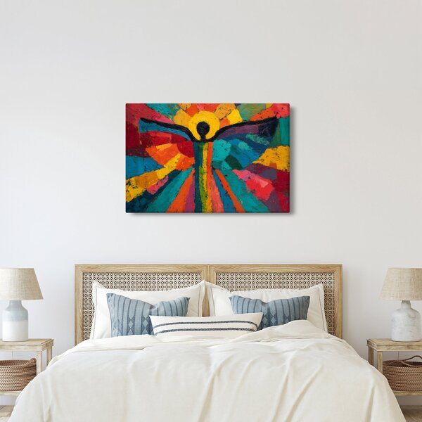 Obraz - Maľovaný anjel (90x60 cm)